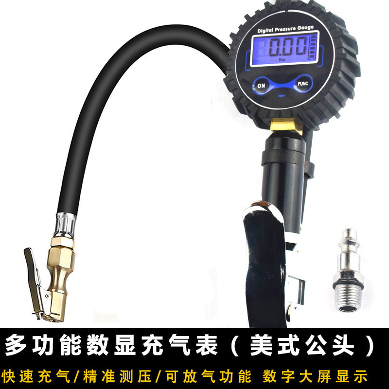 Tire Pressure Gun High Precision Tire Inflating Meter Digital Tire Inflating Gun Tire Pressure Gauge Tire Pressure Gauge