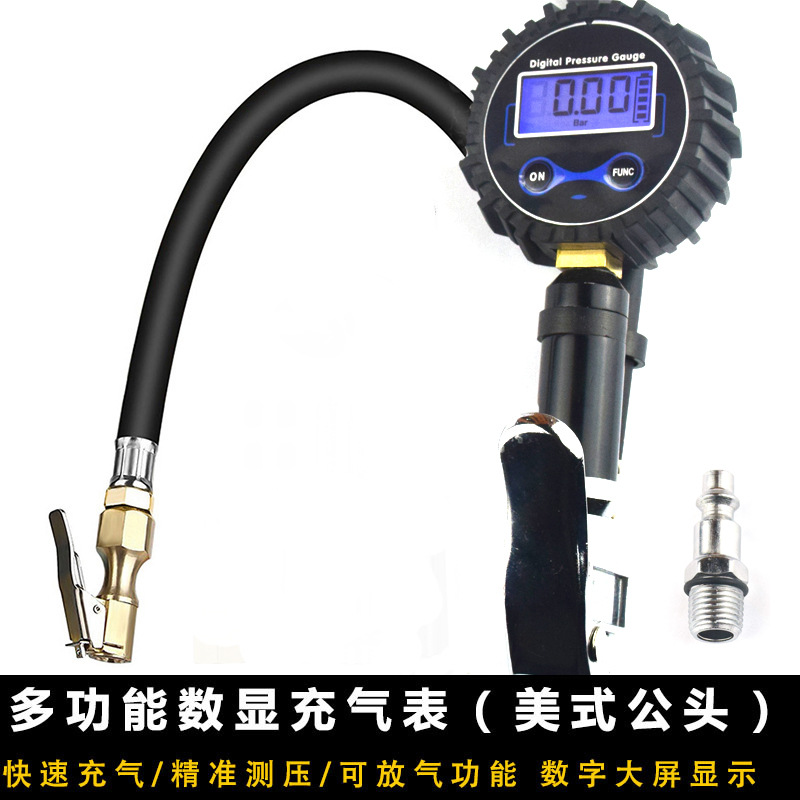 Tire Pressure Gun High Precision Tire Inflating Meter Digital Tire Inflating Gun Tire Pressure Gauge Tire Pressure Gauge