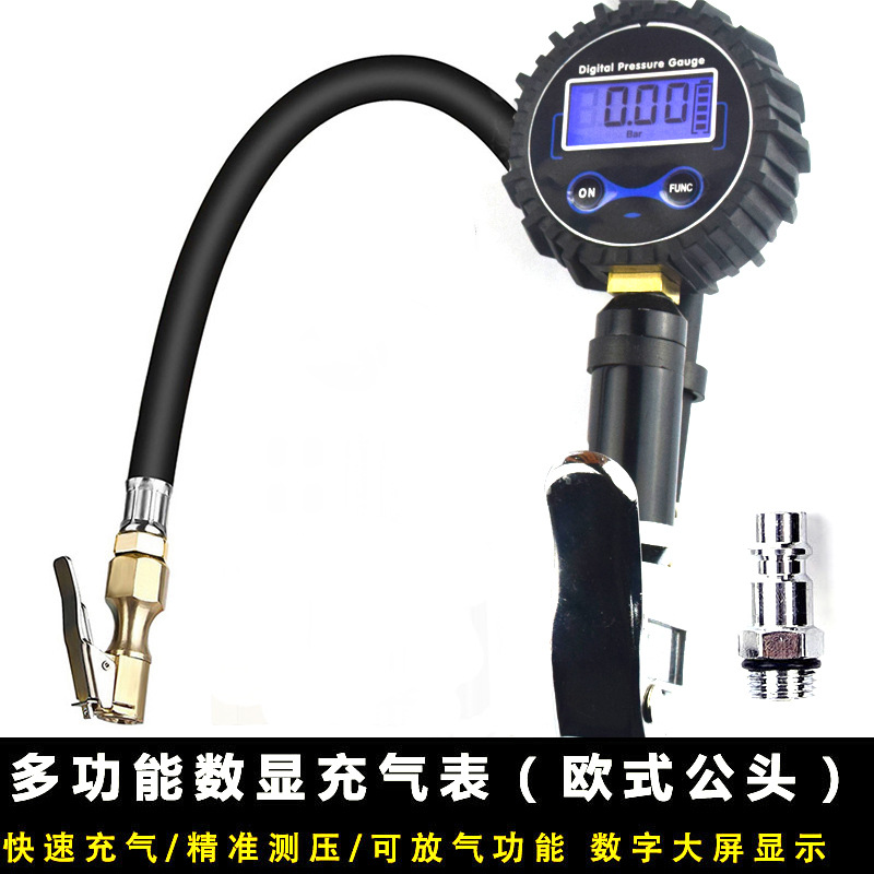 Tire Pressure Gun High Precision Tire Inflating Meter Digital Tire Inflating Gun Tire Pressure Gauge Tire Pressure Gauge