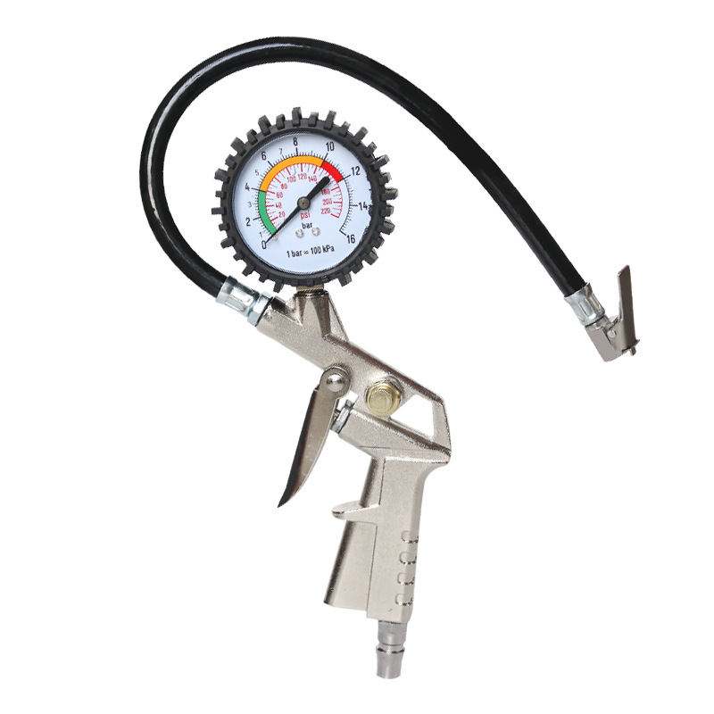 Pressure Gauge with Gun Tire Pressure Monitor Multifunctional Tire Pressure Gauge Tire Pressure Gun Tire Pressure Gauge