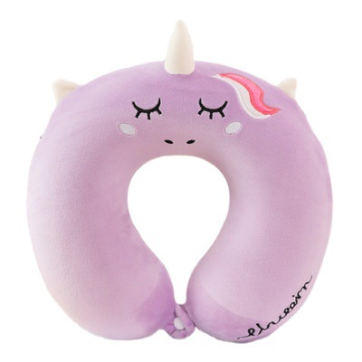 Cartoon Memory Foam U-Shaped Pillow Cute Neck Pillow Cervical Support Car Travel Portable Summer Season