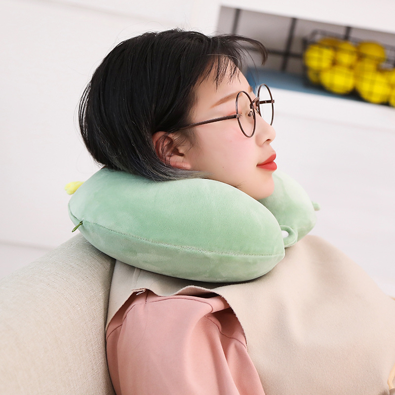 Cartoon Memory Foam U-Shaped Pillow Cute Neck Pillow Cervical Support Car Travel Portable Summer Season Cartoon Memory Foam U-Shaped Pillow Cute Neck Pillow Cervical Support Car Travel Portable Summer Season
