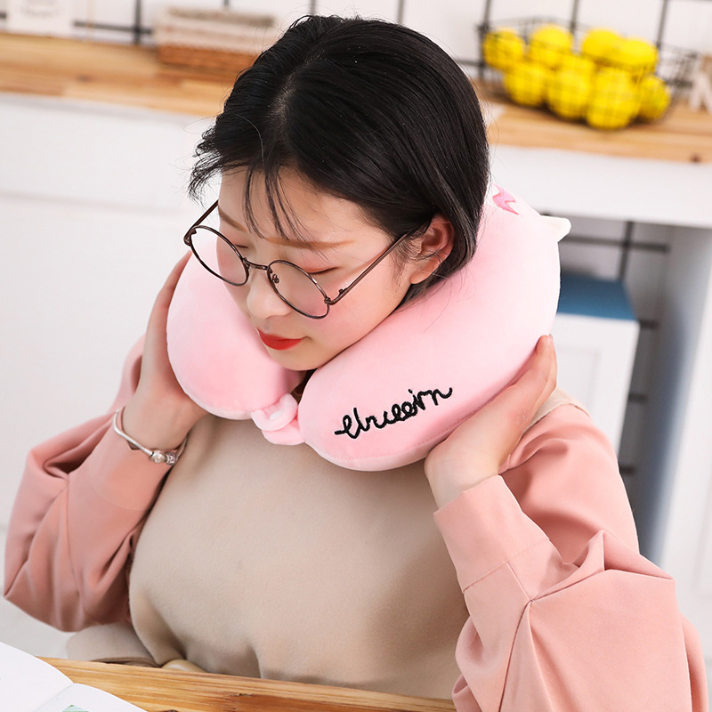 Cartoon Memory Foam U-Shaped Pillow Cute Neck Pillow Cervical Support Car Travel Portable Summer Season Cartoon Memory Foam U-Shaped Pillow Cute Neck Pillow Cervical Support Car Travel Portable Summer Season