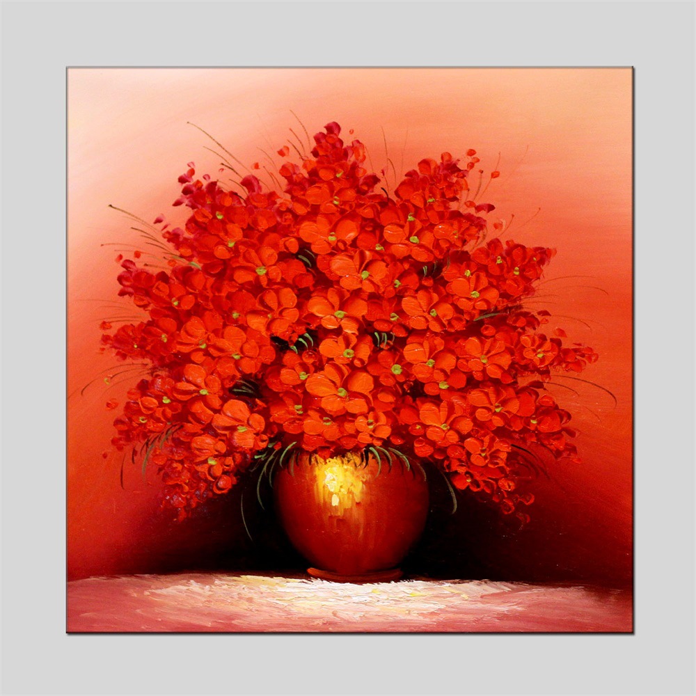 Nordic Style Oil Painting New Hand Painted Living Room Dining Room Flowers Landscape Painting Wholesale Support Custom Size