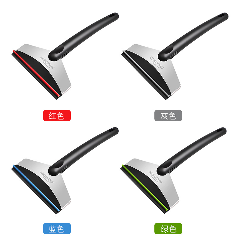Shunwei Multi-Functional Stainless Steel Ice Snow Shovel Non-Slip Snow Shovel Ice Shovel Wiper Car Snow Plough Shovel