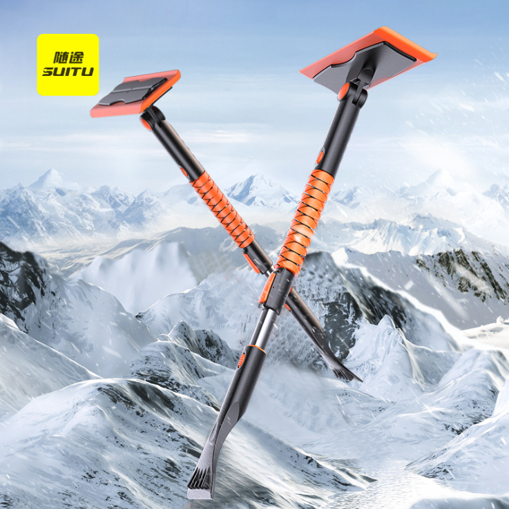 Car Snow Plough Shovel Removable Multifunctional Snow Brush Glass Wiper Skis Winter Snow Removal and Ice Removal Tool