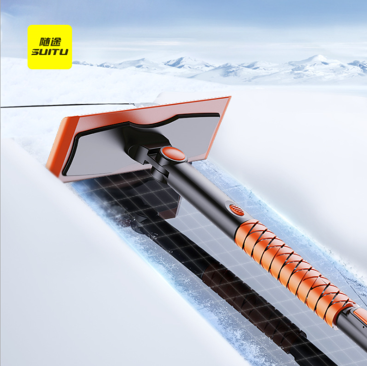 Car Snow Plough Shovel Removable Multifunctional Snow Brush Glass Wiper Skis Winter Snow Removal and Ice Removal Tool