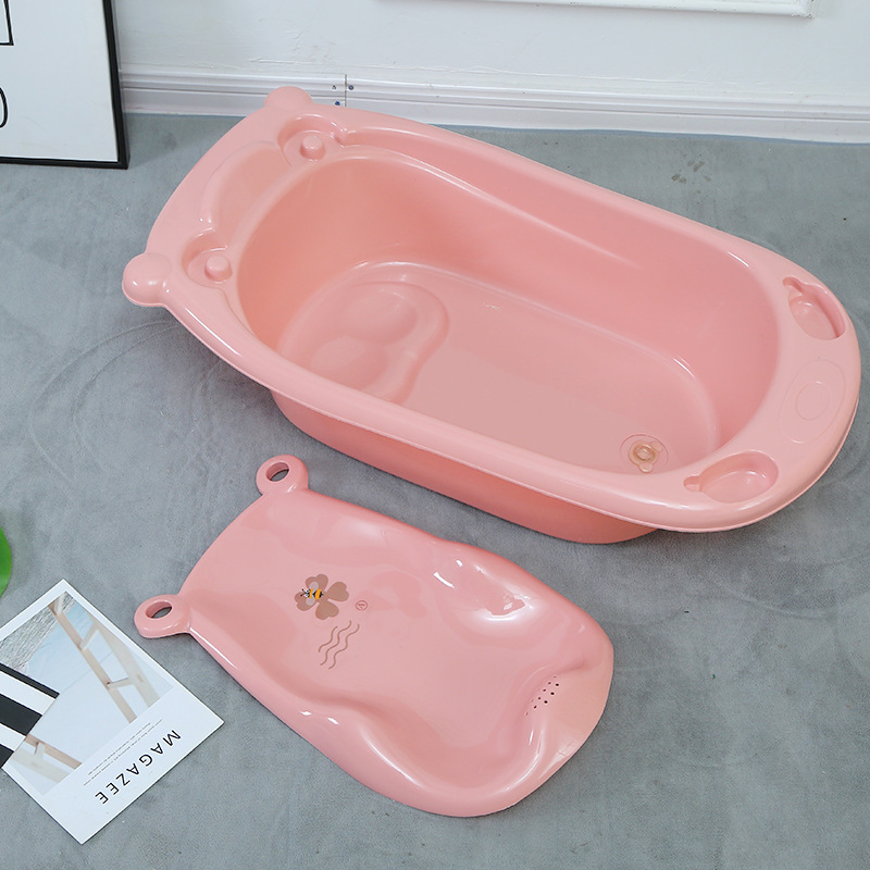 Plastic Children&#039;s Bathtub Lying Support Bath Bucket Large Baby Baby Supplies Baby Bathtub Gift