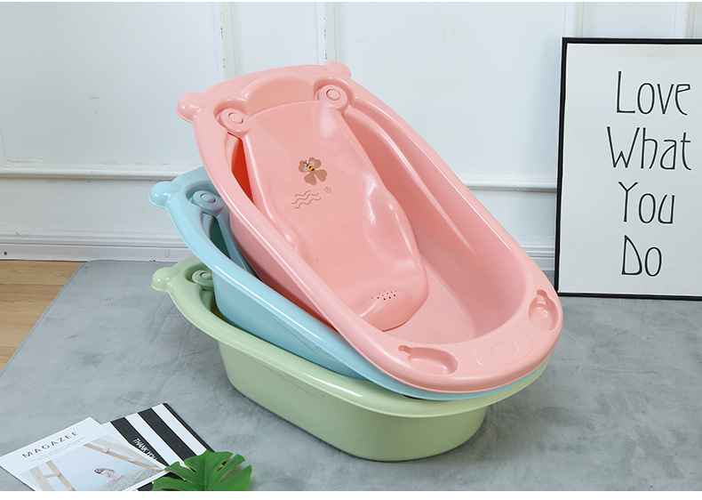 Plastic Children's Bathtub Lying Support Bath Bucket Large Baby Baby Supplies Baby Bathtub Gift Plastic Children's Bathtub Lying Support Bath Bucket Large Baby Baby Supplies Baby Bathtub Gift