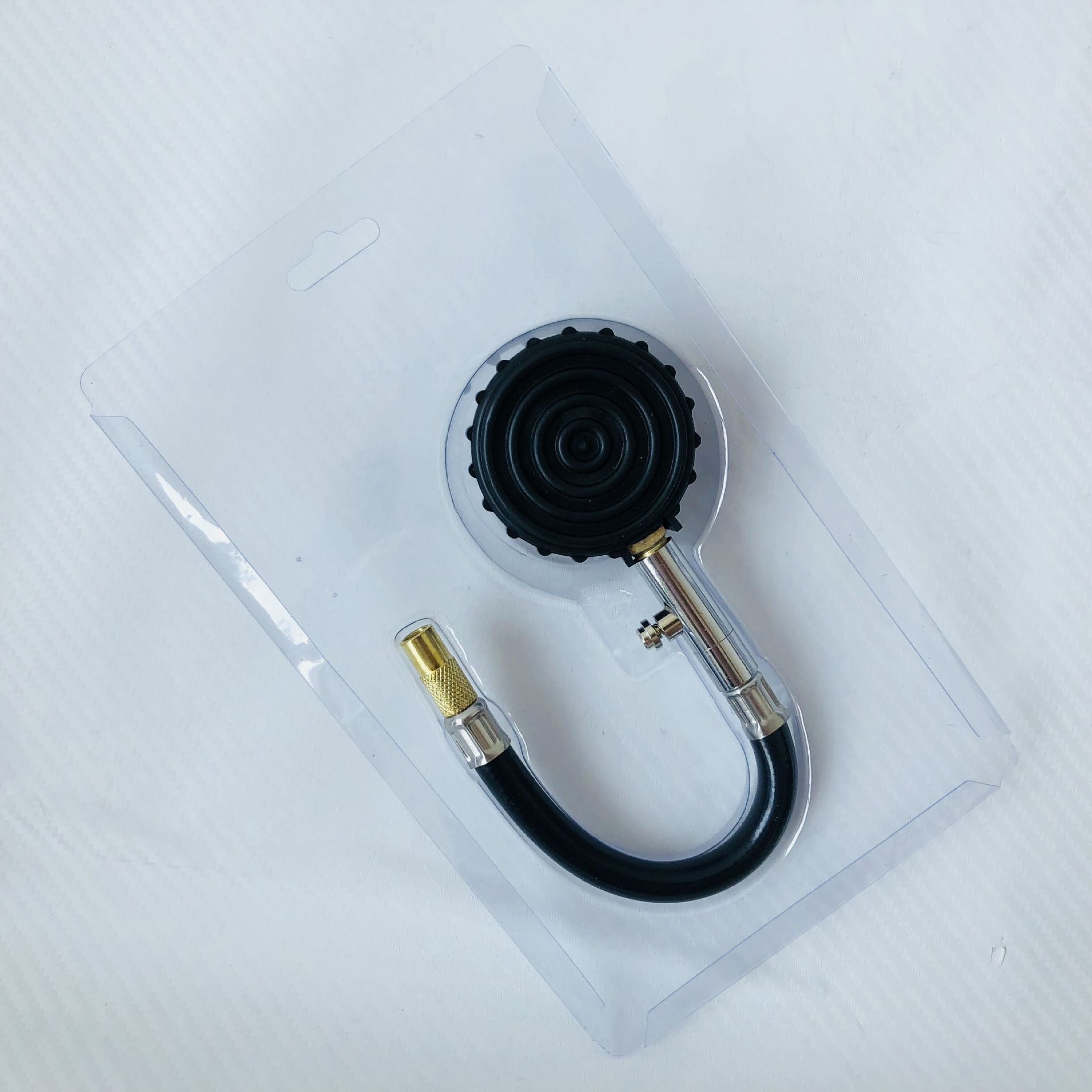 Hose Tire Pressure Gauge High Precision Density Car Tire Pressure Gauge/Detection with Deflector Clamshell Packaging
