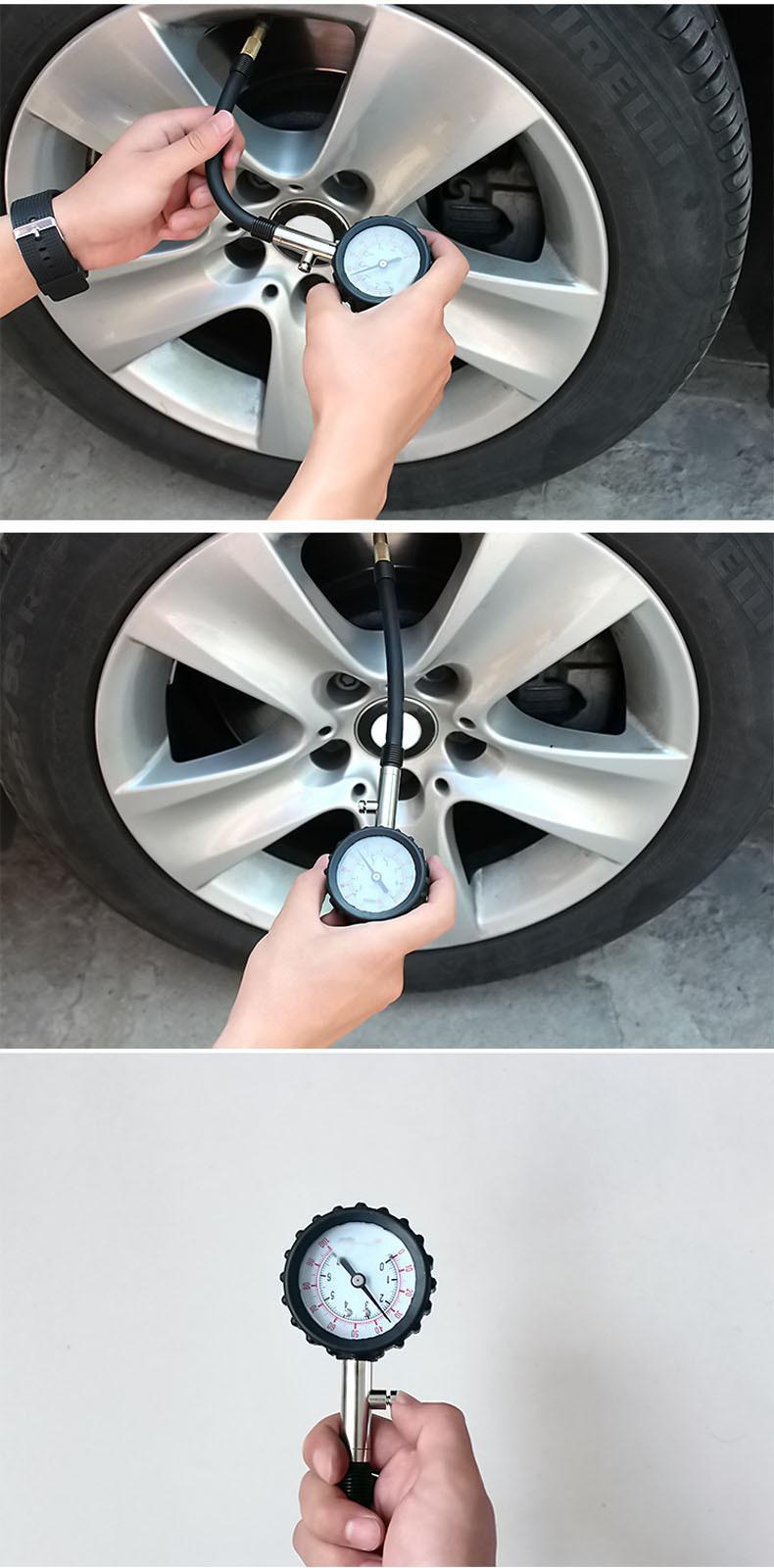 High Precision Car Machinery Tire Pressure Gauge Car with Tube Tire Pressure Gauge Stainless Steel Tire Barometer Pressure Gauge High Precision Car Machinery Tire Pressure Gauge Car with Tube Tire Pressure Gauge Stainless Steel Tire Barometer Pressure Gauge