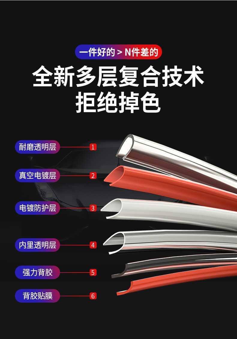 Full Electroplating Glossy Car Door Bumper Strip Car Door Border Wiper Scratch-Resistant Sticker Glossy Tape Universal Full Electroplating Glossy Car Door Bumper Strip Car Door Border Wiper Scratch-Resistant Sticker Glossy Tape Universal
