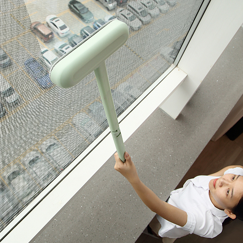 Collection Original Long Handle Car Window Shade Cleaning Brush Wet and Dry Cleaning Window Cleaning Glass Brush High-Rise Window Wiper
