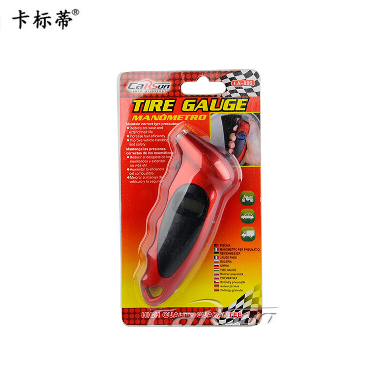 Car Supplies Wholesale Car Tire Pressure Gauge Portable Digital Tire Pressure Monitor Car Tire Barometer