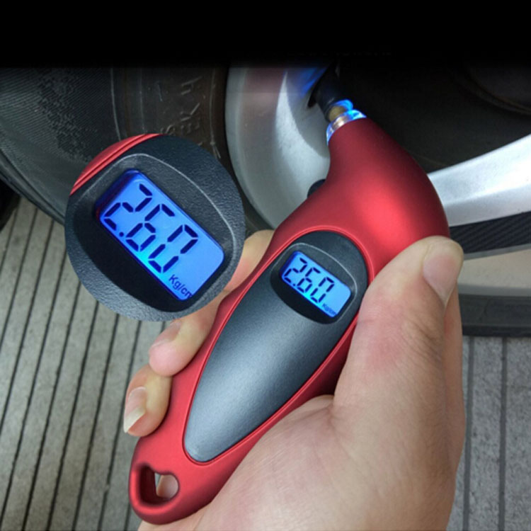 Car Supplies Wholesale Car Tire Pressure Gauge Portable Digital Tire Pressure Monitor Car Tire Barometer