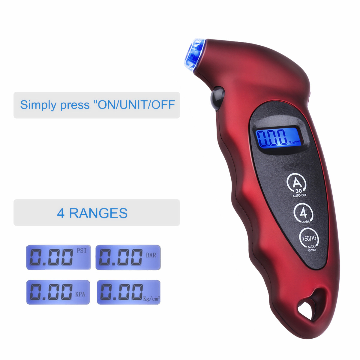 High Precision Tire Digital Tire Pressure Gauge Digital Tire Pressure Gauge Multifunctional Tire Pressure Gauge