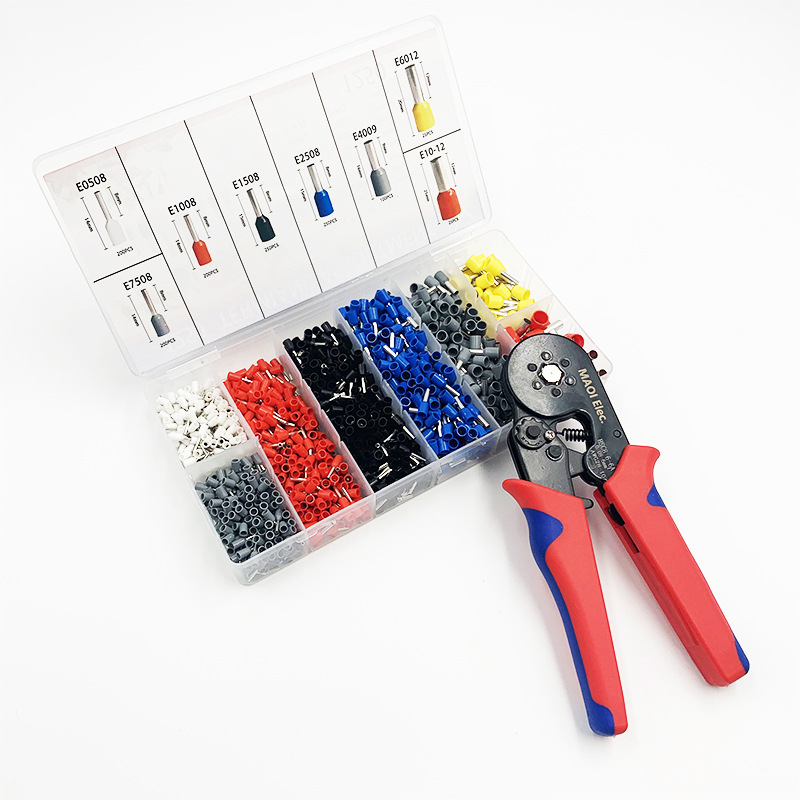 Factory Wholesale Hsc8 6-4a Tubular Terminal Press Pinchers Set Multifunctional Cold Compression Pincers Wire Crimper