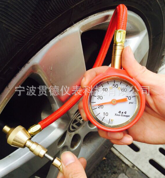 Tire Pressure Gauge with Leather Tube Mechanical Tire Pressure Gauge Tire Pressure Detection with Decompression Tire Pressure Gauge with Leather Tube Mechanical Tire Pressure Gauge Tire Pressure Detection with Decompression
