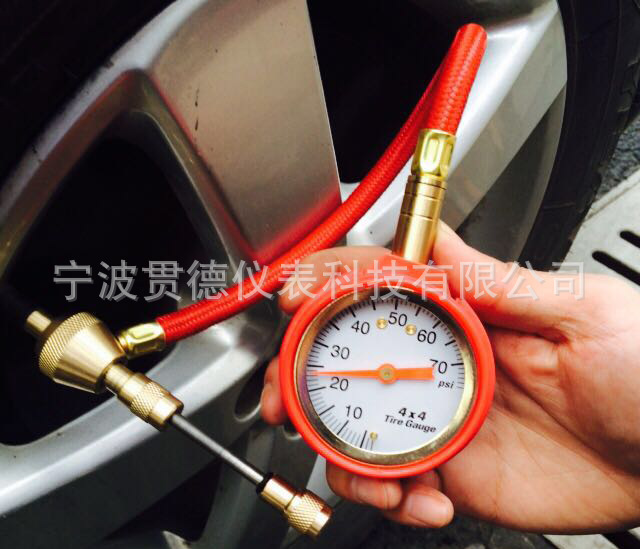 Tire Pressure Gauge with Leather Tube Mechanical Tire Pressure Gauge Tire Pressure Detection with Decompression Tire Pressure Gauge with Leather Tube Mechanical Tire Pressure Gauge Tire Pressure Detection with Decompression