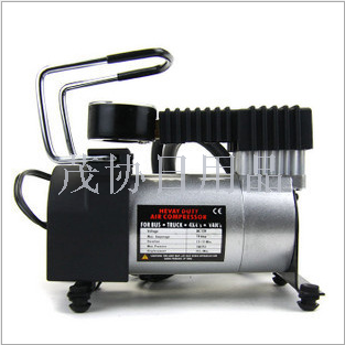 The car pump air pump automobile air pump cylinder tire pressure gauge electric portable gas pump metal copper core.