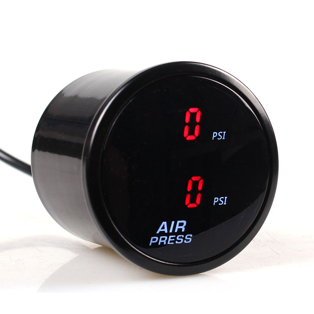 2Inch Digital Display Psi Car Air Pressure Gauge Pneumatic Shock Absorber Pressure Gauge Car Gas Tank Air Pressure