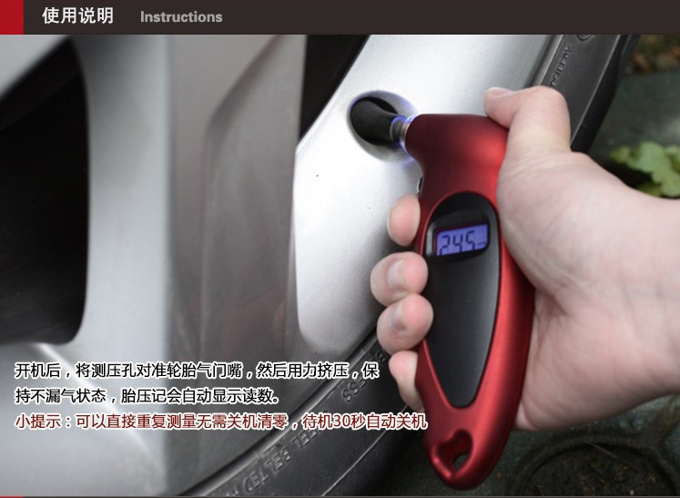 High-Precision Electronic Digital Tire Pressure Gauge Tire Pressure Gauge Car Tire Pressure Gauge Air Pressure Detector High-Precision Electronic Digital Tire Pressure Gauge Tire Pressure Gauge Car Tire Pressure Gauge Air Pressure Detector