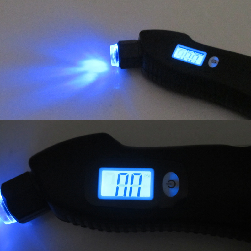 Car Supplies Wholesale Car Tire Pressure Measurement Multifunctional Digital Display Tire Pressure Gauge with Utility Knife 8885