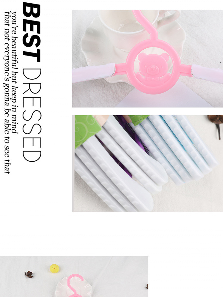 T-cute Bear seamless clothes Hanging Clothing store clothes support Ption Retractable Plastic children's Cartoon Hangers T-cute Bear seamless clothes Hanging Clothing store clothes support Ption Retractable Plastic children's Cartoon Hangers
