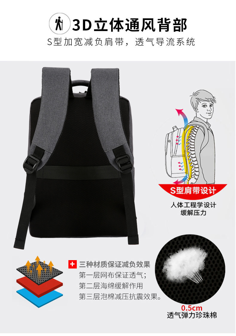 Charging cross-Border USB Computer Backpacks for Business Trips Multifunctional Men's and Women's Business Backpacks And Packs Support Custom L Charging cross-Border USB Computer Backpacks for Business Trips Multifunctional Men's and Women's Business Backpacks And Packs Support Custom L