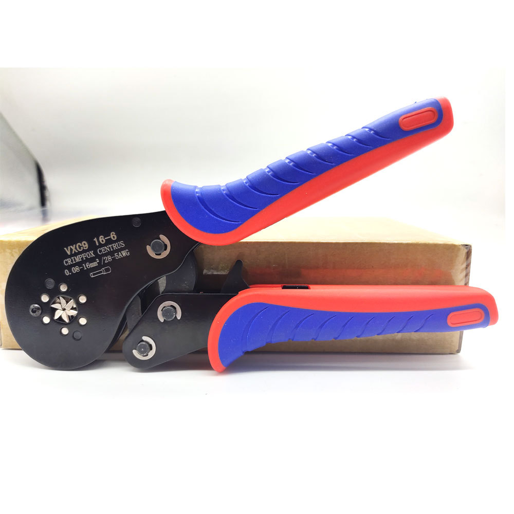 Tube Type Terminal Crimping Pliers Vxc9 16-6 Needle Type Terminal Clamp European Style Terminal Crimping Pliers Cross-Border Hot Sale Suit