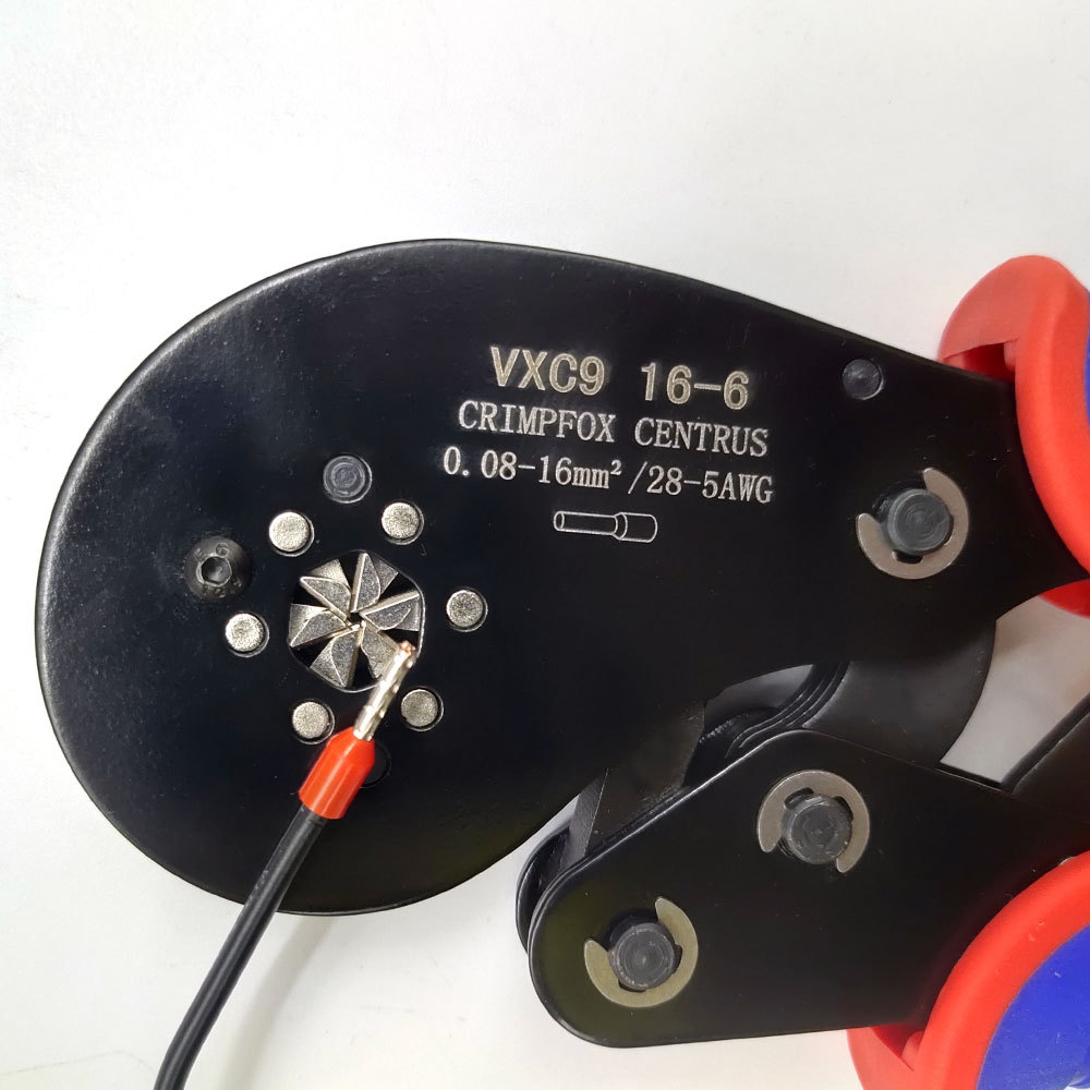 Tube Type Terminal Crimping Pliers Vxc9 16-6 Needle Type Terminal Clamp European Style Terminal Crimping Pliers Cross-Border Hot Sale Suit