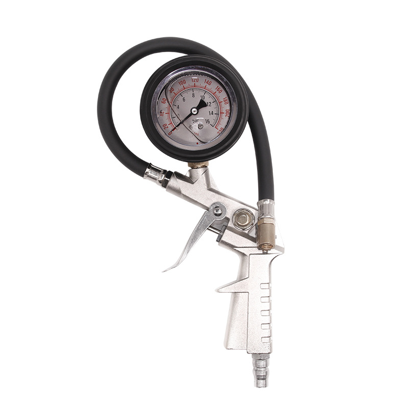 Gun Tire Pressure Gauge Multifunctional Tire Pressure Gauge of Automobile Tire Pressure Gauge Inflatable Gun PC8508