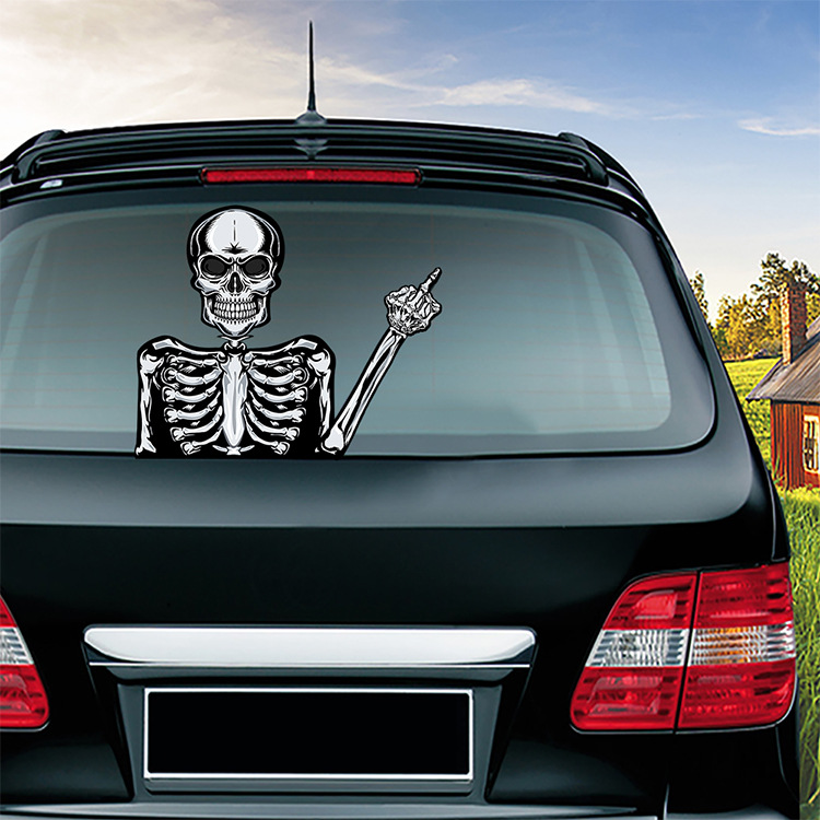 Foreign Trade Popular Halloween Wiper Stickers Removable Car Rear Window Wiper Stickers Car Bumper Stickers Decoration
