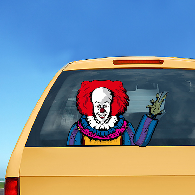 Foreign Trade Popular Halloween Wiper Stickers Removable Car Rear Window Wiper Stickers Car Bumper Stickers Decoration