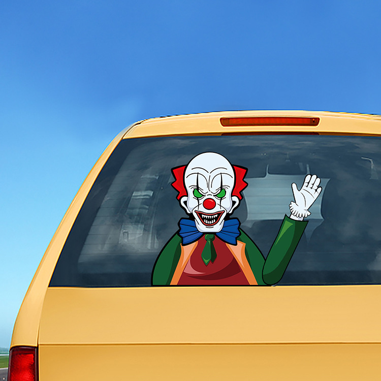 Foreign Trade Popular Halloween Wiper Stickers Removable Car Rear Window Wiper Stickers Car Bumper Stickers Decoration