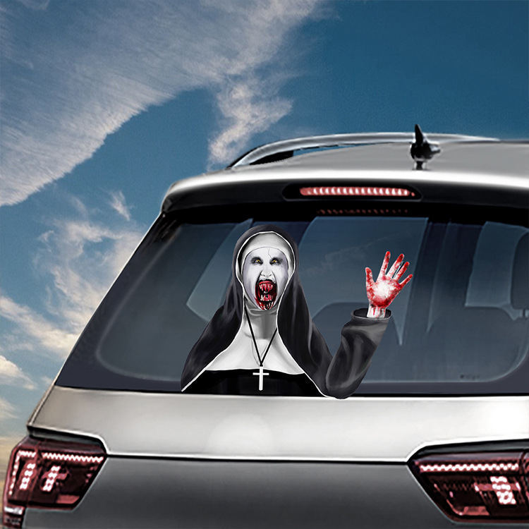 Foreign Trade Popular Halloween Wiper Stickers Removable Car Rear Window Wiper Stickers Car Bumper Stickers Decoration