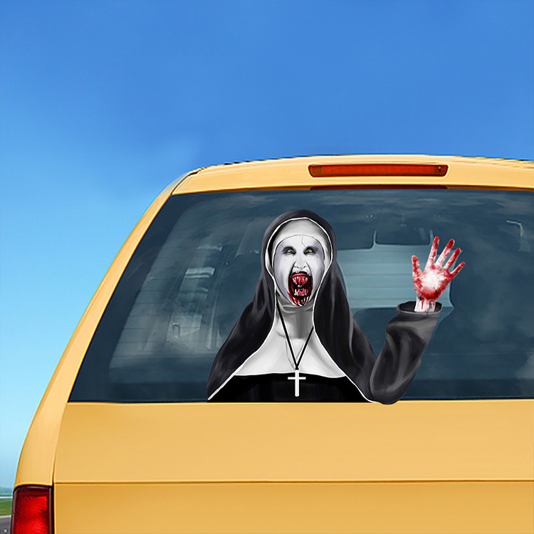 Foreign Trade Popular Halloween Wiper Stickers Removable Car Rear Window Wiper Stickers Car Bumper Stickers Decoration