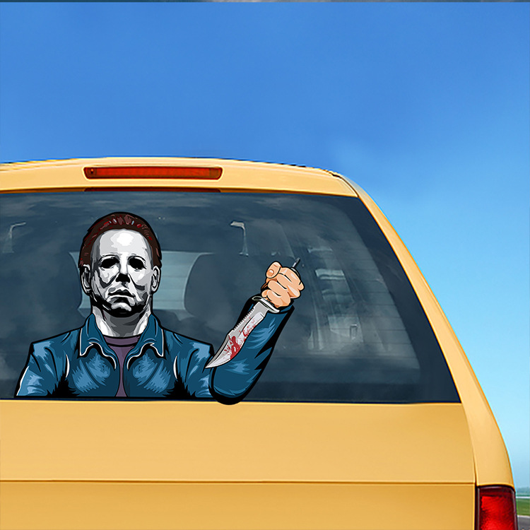Foreign Trade Popular Halloween Wiper Stickers Removable Car Rear Window Wiper Stickers Car Bumper Stickers Decoration