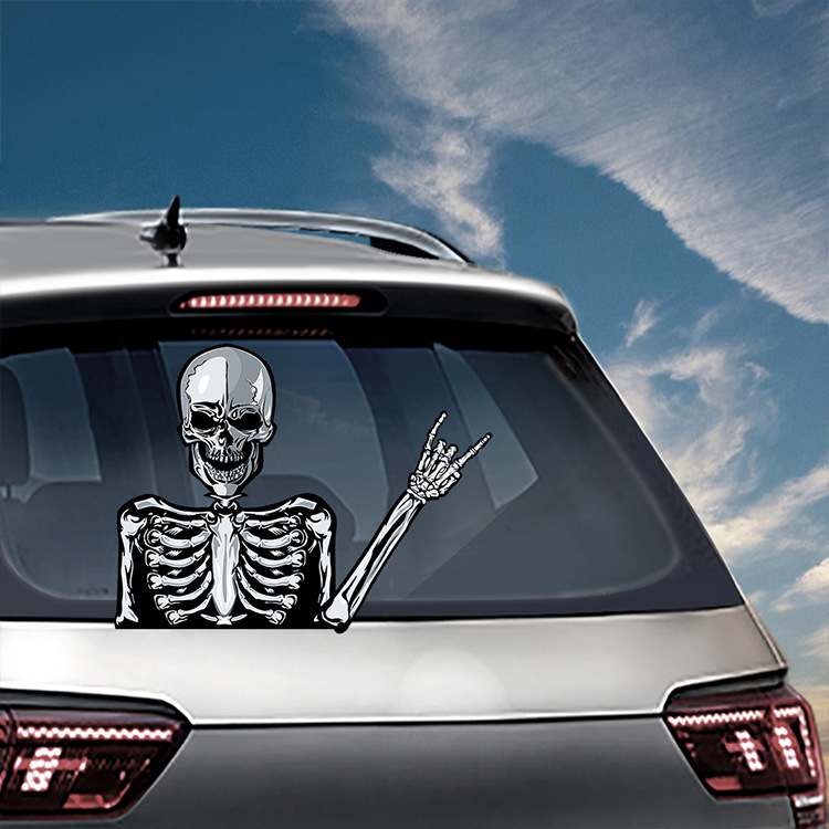 Foreign Trade Popular Halloween Wiper Stickers Removable Car Rear Window Wiper Stickers Car Bumper Stickers Decoration