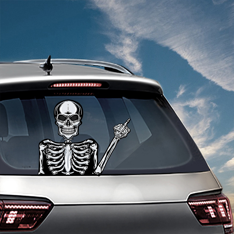 Foreign Trade Popular Halloween Wiper Stickers Removable Car Rear Window Wiper Stickers Car Bumper Stickers Decoration