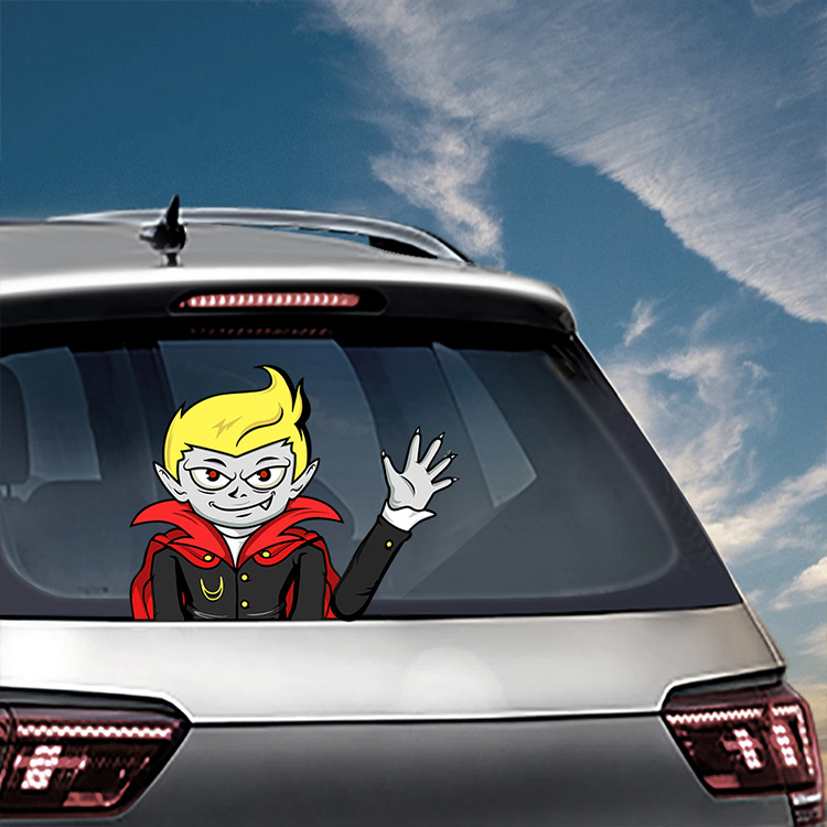 Foreign Trade Popular Halloween Wiper Stickers Removable Car Rear Window Wiper Stickers Car Bumper Stickers Decoration