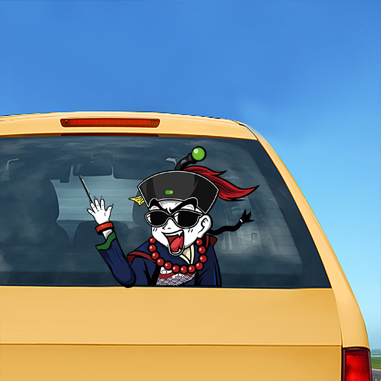 Foreign Trade Popular Halloween Wiper Stickers Removable Car Rear Window Wiper Stickers Car Bumper Stickers Decoration