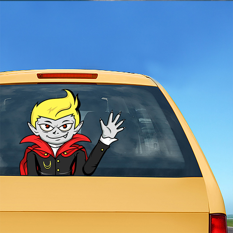 Foreign Trade Popular Halloween Wiper Stickers Removable Car Rear Window Wiper Stickers Car Bumper Stickers Decoration