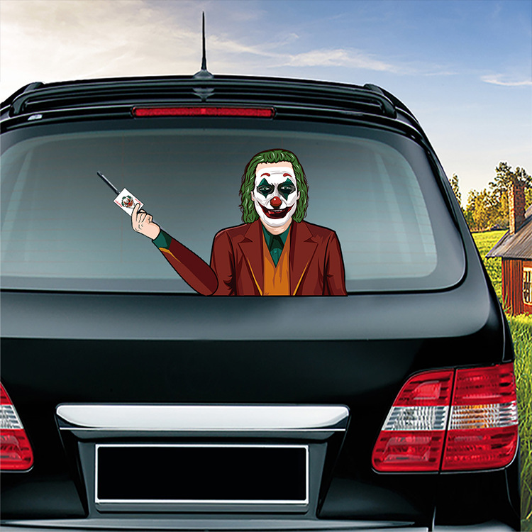Foreign Trade Popular Halloween Wiper Stickers Removable Car Rear Window Wiper Stickers Car Bumper Stickers Decoration