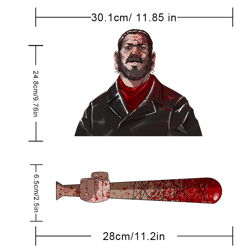 Foreign Trade Popular Halloween Wiper Stickers Removable Car Rear Window Wiper Stickers Car Bumper Stickers Decoration