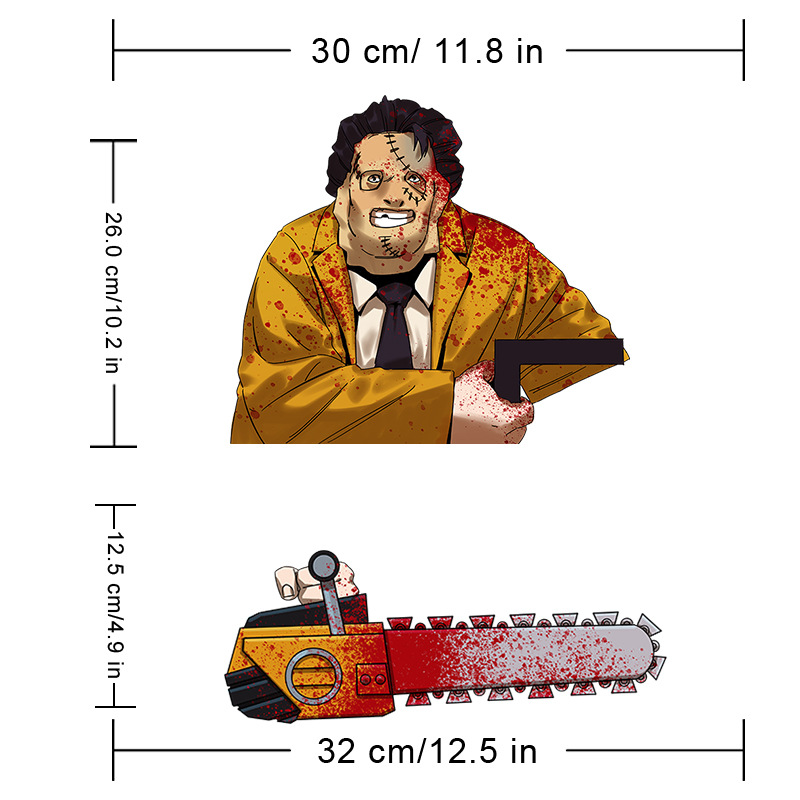 Foreign Trade Popular Halloween Wiper Stickers Removable Car Rear Window Wiper Stickers Car Bumper Stickers Decoration