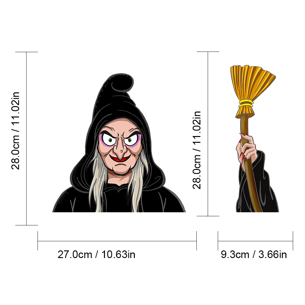 Foreign Trade Popular Halloween Wiper Stickers Removable Car Rear Window Wiper Stickers Car Bumper Stickers Decoration