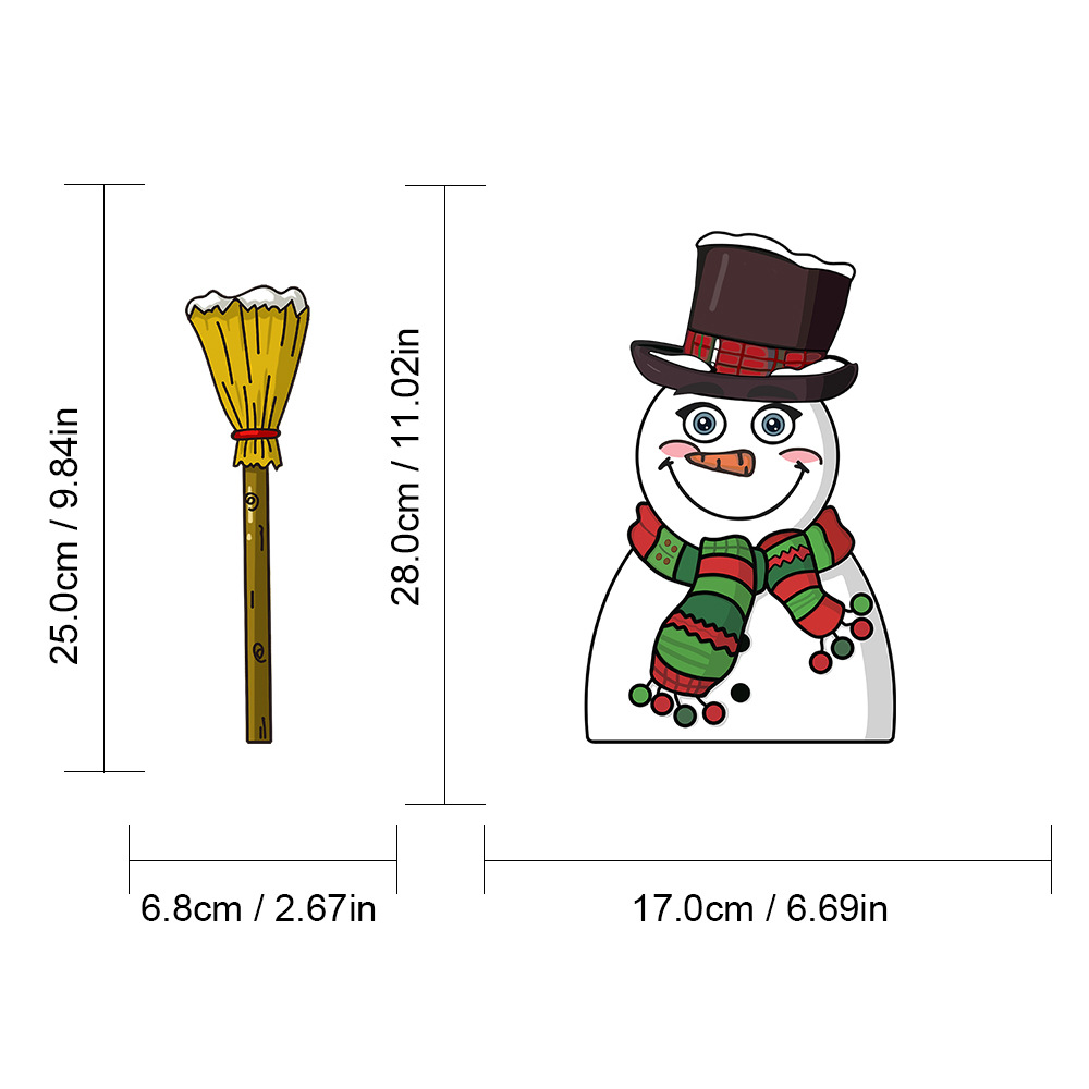 Foreign Trade Popular Santa Claus Wiper Stickers Removable Car Rear Window Wiper Stickers Car Bumper Stickers