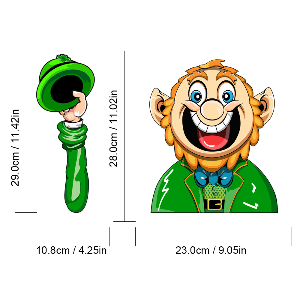 Foreign Trade Popular Santa Claus Wiper Stickers Removable Car Rear Window Wiper Stickers Car Bumper Stickers