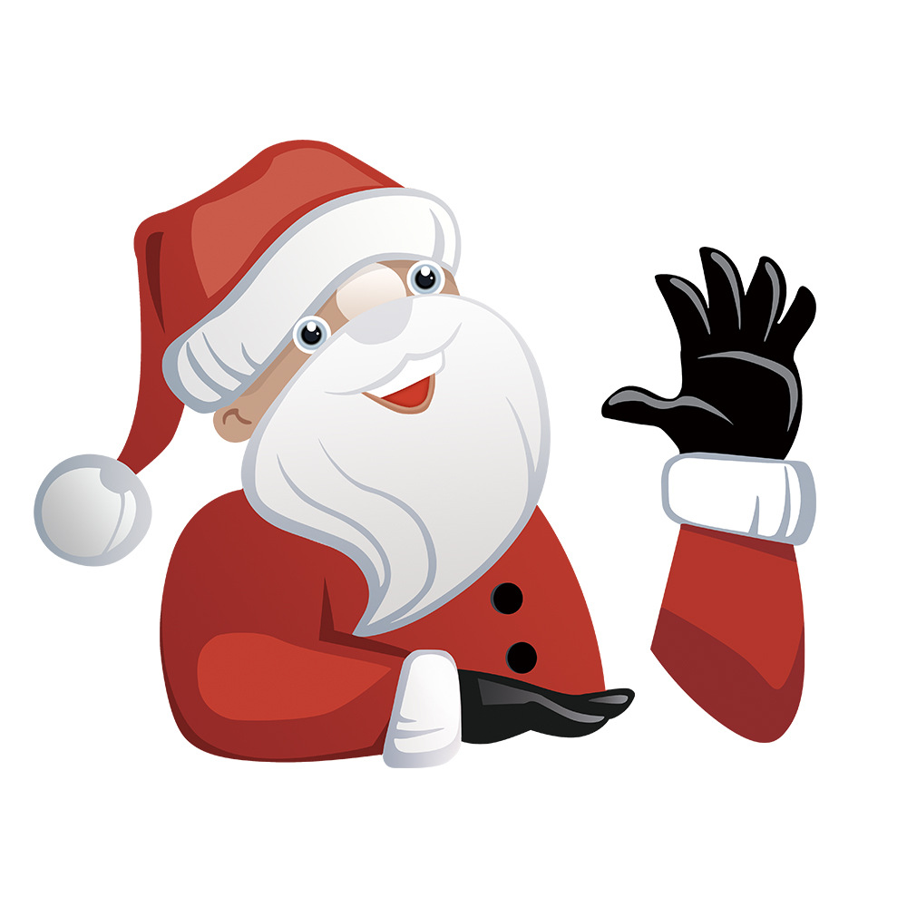 Foreign Trade Popular Santa Claus Wiper Stickers Removable Car Rear Window Wiper Stickers Car Bumper Stickers